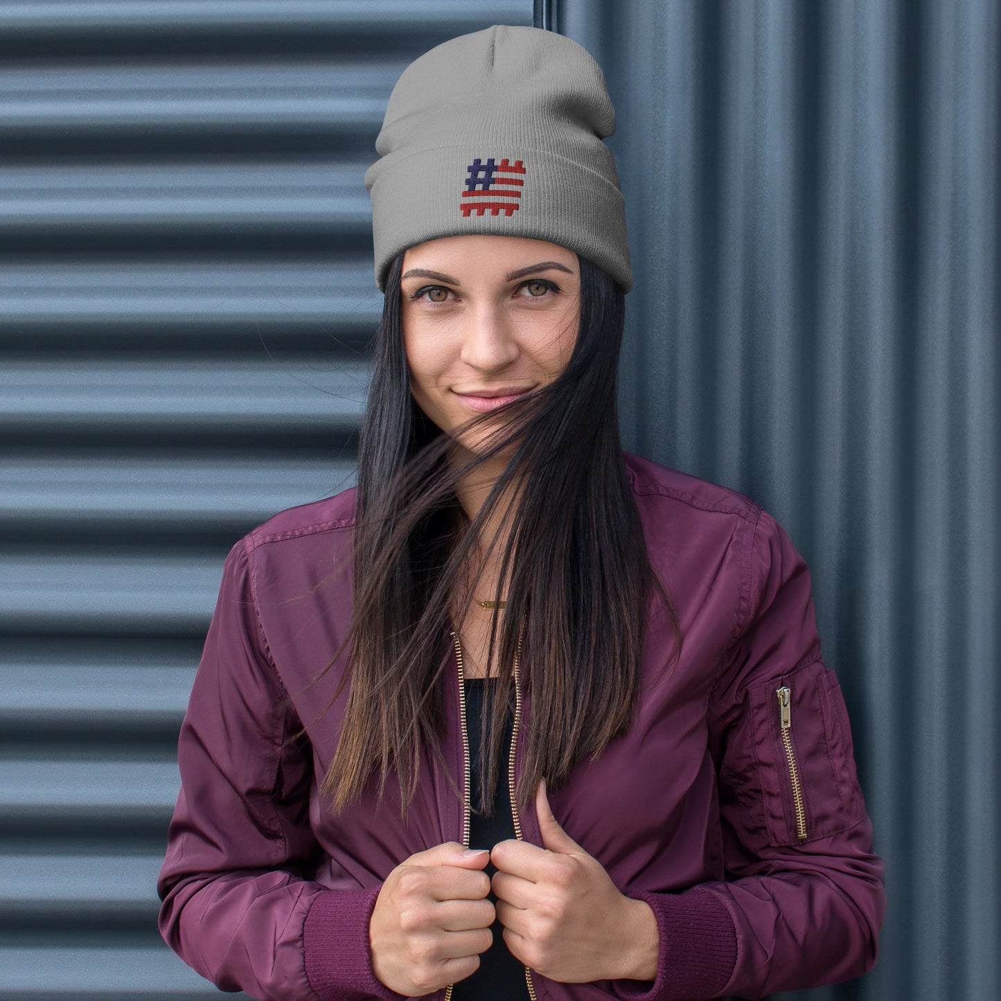 Hashflag Beanie in Support of Vets Who Code